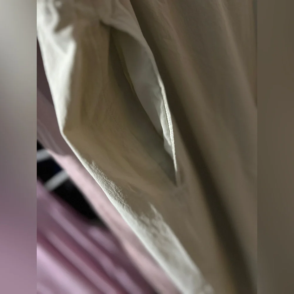 COPY 🍋 Lululemon Stretch Woven Wide-Leg High-Rise Pant, Bone, size L - Picture 8 of 14